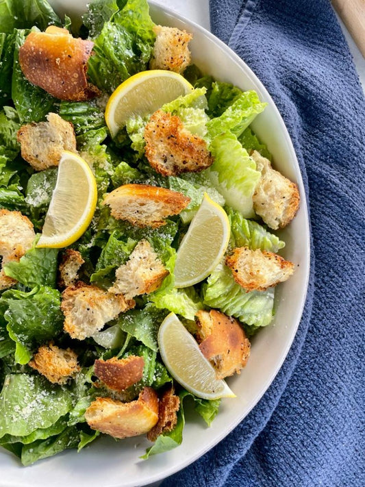 Caesar Salad served with handmade oven-baked croutons